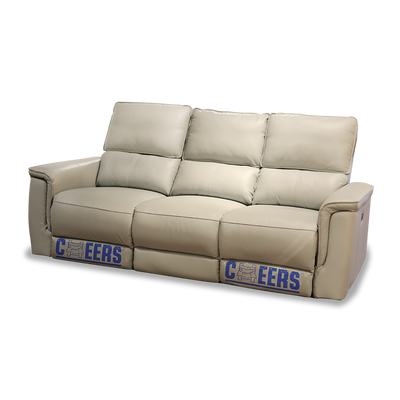 CHEERS - MAIDSTONE three-seater leather electric recliner sofa
