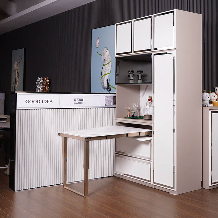 ELITE Custom-made Tall Size Side Cabinet with Extendable Dinning Table