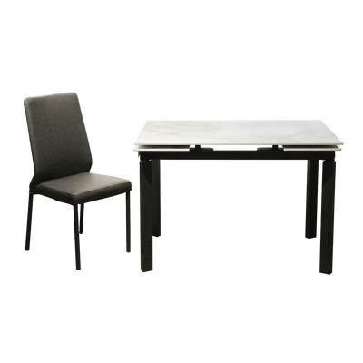 007-DT80+DY31 Sintered Stone Extendable Dining Table Bundle with four chairs
