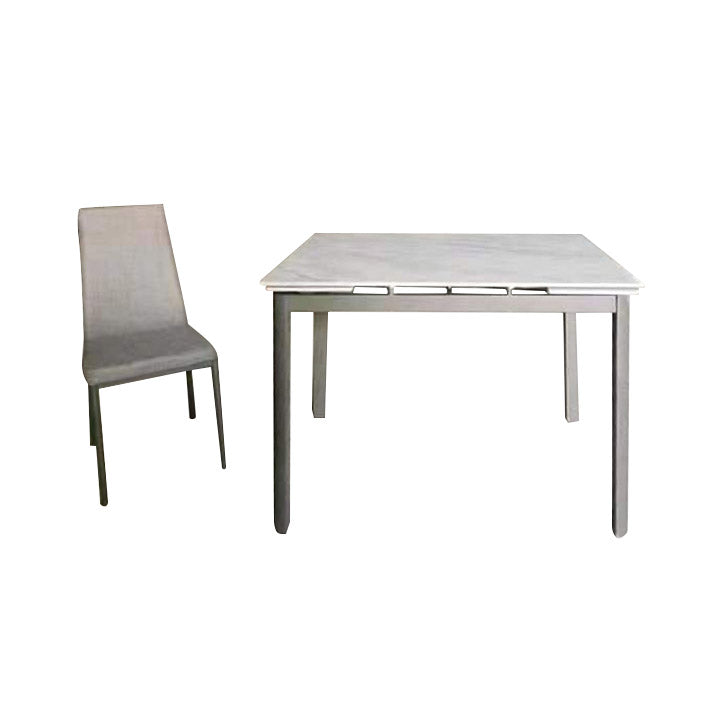 007-DT820+DY048B Sintered Stone Extendable Dining Table Bundle with four chairs