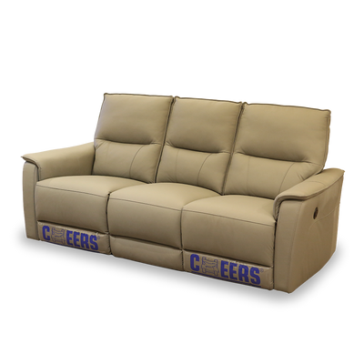 CHEERS - BARNET three-seater leather electric recliner sofa