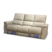 CHEERS - MAIDSTONE three-seater leather electric recliner sofa