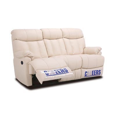 CHEERS - DUNDEE three-seater leather electric recliner sofa