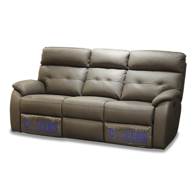 CHEERS - TEMPLE three-seater electric leather recliner sofa