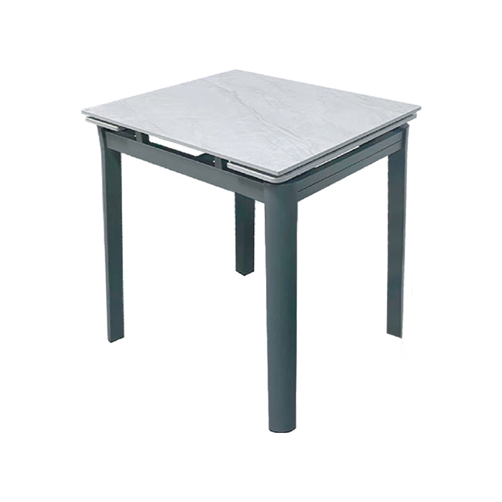 020-B621+B319 Sintered Stone Extendable Dining Table Bundle with two chairs