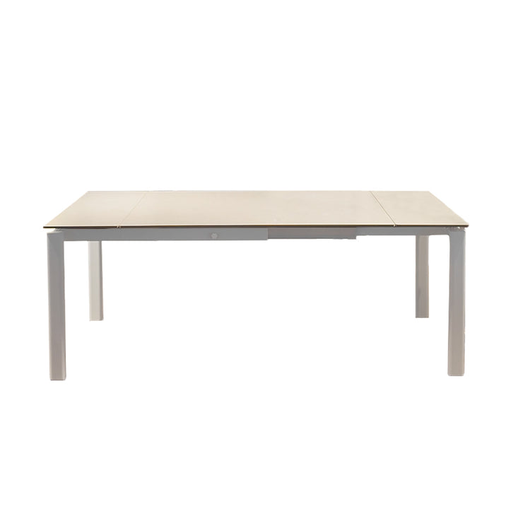 020-B342+B129 CREDIT Sintered Stone One Side Extendable Dinning Table Bundle with four chairs
