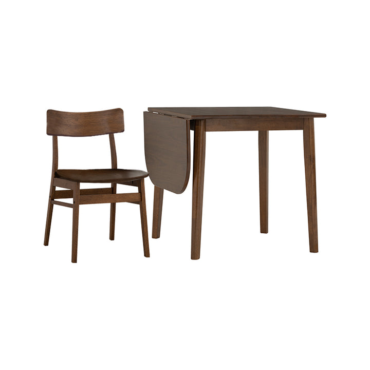 Imported From Malaysia 026-DROP+KODEE Extendable Dinning Table Bundle with Two chairs