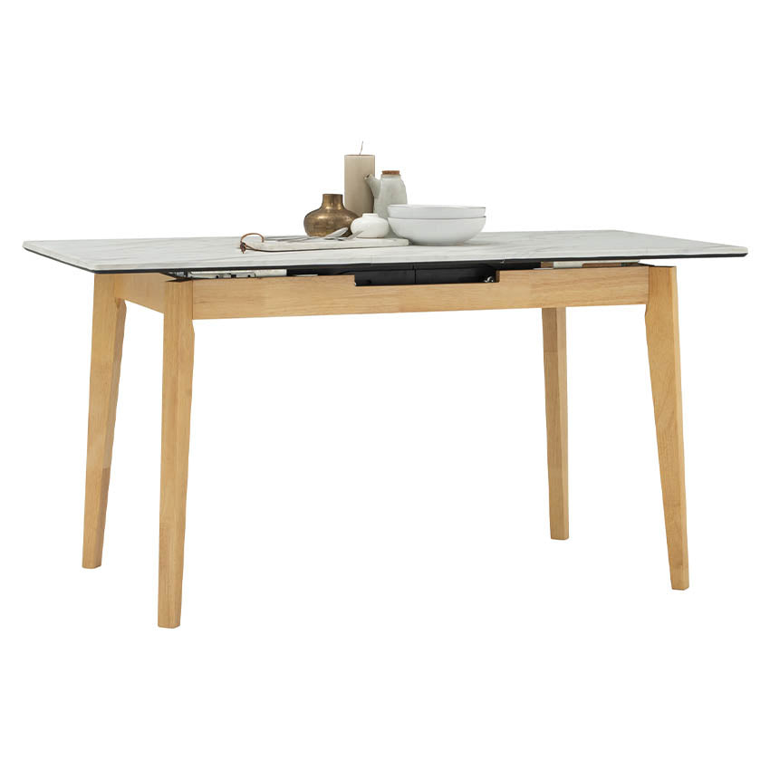 IMPORTED FROM MALAYSIA-026-FORTIS+MACY FORTIS Extendable Dining Table Bundle with Four chairs