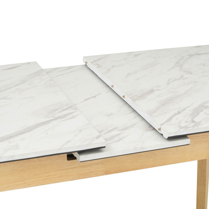 IMPORTED FROM MALAYSIA-026-FORTIS+MACY FORTIS Extendable Dining Table Bundle with Four chairs