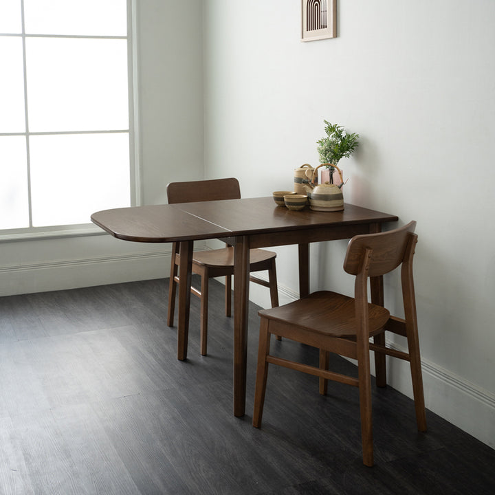 Imported From Malaysia 026-DROP+KODEE Extendable Dinning Table Bundle with Two chairs