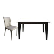 DOMINIC Crystal Dining Table Bundle with four chairs