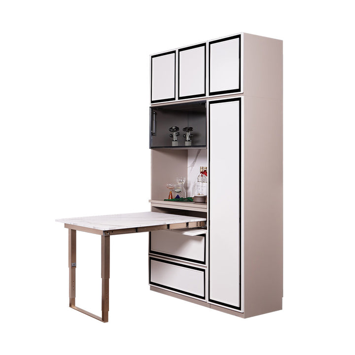 ELITE Custom-made Tall Size Side Cabinet with Extendable Dinning Table
