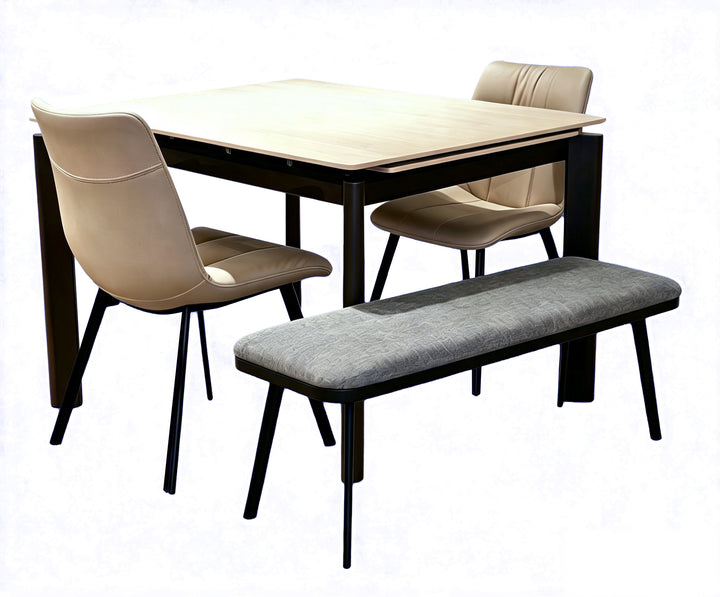 YA009+YA270 SANHI Sintered Stone Extendable Dinning Table Bundle with Four chairs