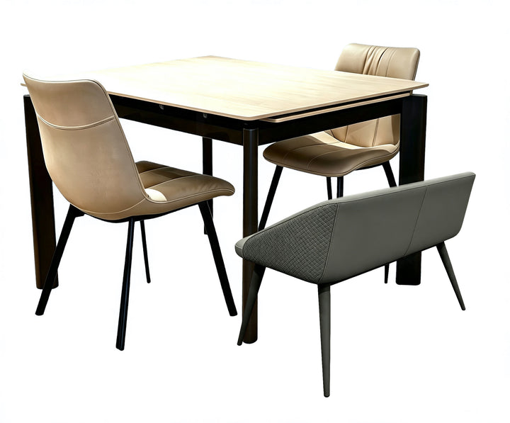 YA009+YA270 SANHI Sintered Stone Extendable Dinning Table Bundle with Four chairs