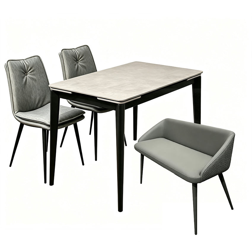 YA010+YA291 FRESH Sintered Stone Extendable Dinning Table Bundle with Four chairs