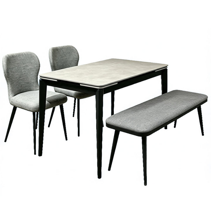 YA010+YA291 FRESH Sintered Stone Extendable Dinning Table Bundle with Four chairs