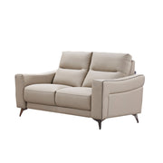 OKINO brand - TIMBER Leather three-seater sofa