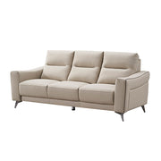 OKINO brand - TIMBER Leather three-seater sofa