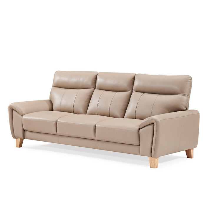OKINO Brand- CREAM Leather 2 Seater Sofa