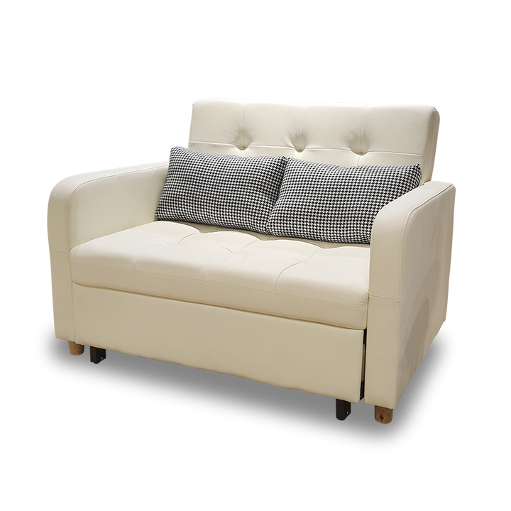 OKINO Brand- KRISTY 2 Seater Leather Sofa Bed