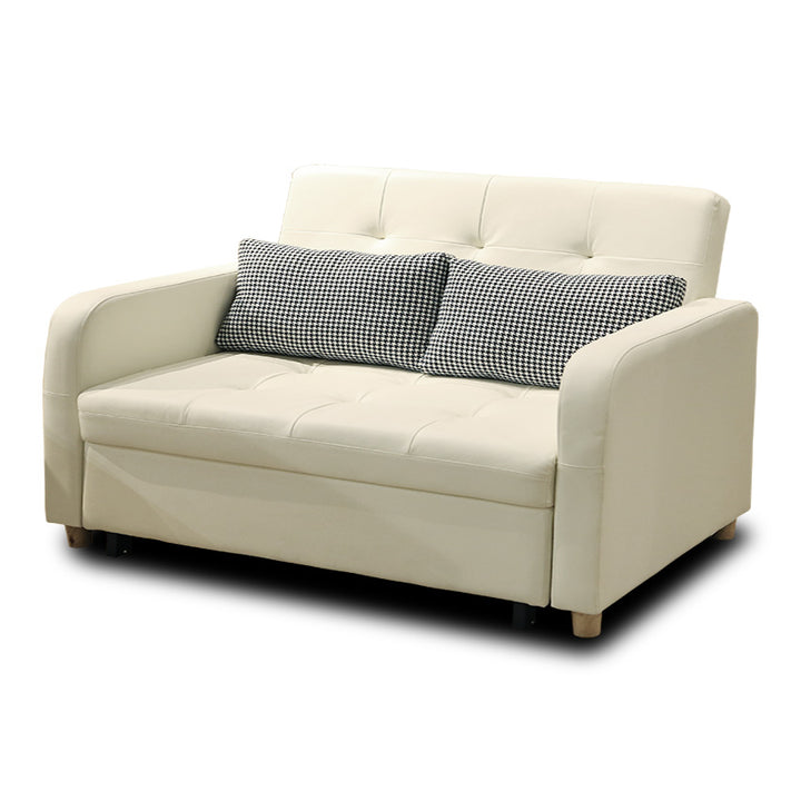 OKINO Brand- KRISTY 2 Seater Leather Sofa Bed