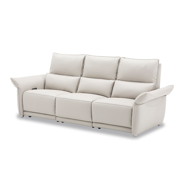 OKINO Deluxe 品牌-CLARET全真皮三電動三位梳化(活動扶手)(寵物布/全真皮）