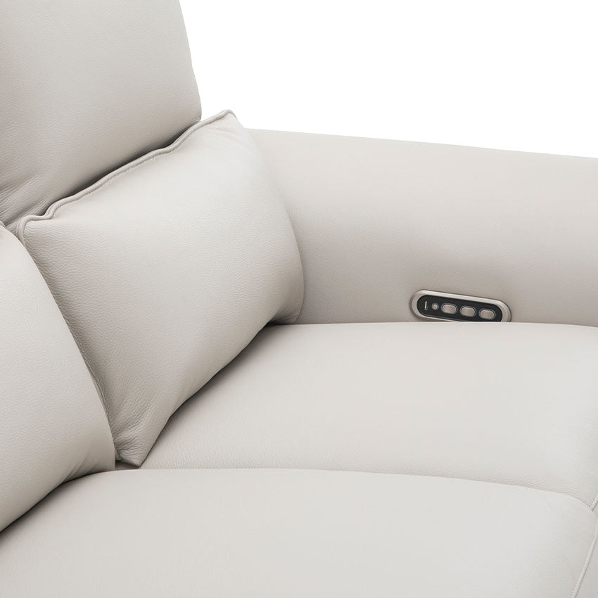 OKINO Deluxe 品牌-CLARET全真皮三電動三位梳化(活動扶手)(寵物布/全真皮）