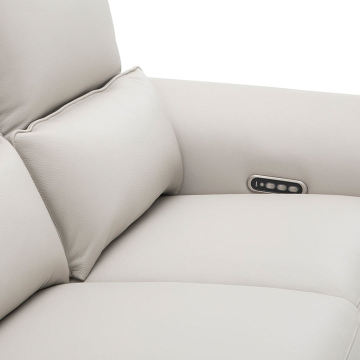 OKINO Deluxe 品牌-CLARET全真皮三電動三位梳化(活動扶手)(寵物布/全真皮）