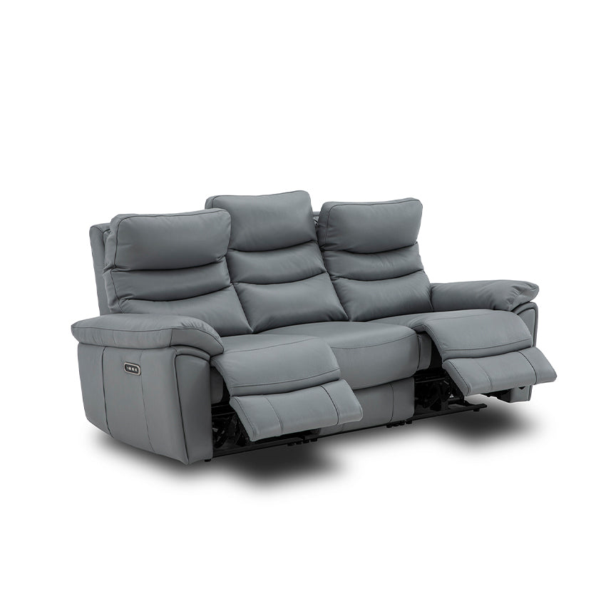 Okino Deluxe - PALLISER Full Leather 9 electric recliners 3 Seater Sofa （Gaplez Wall Reliner）