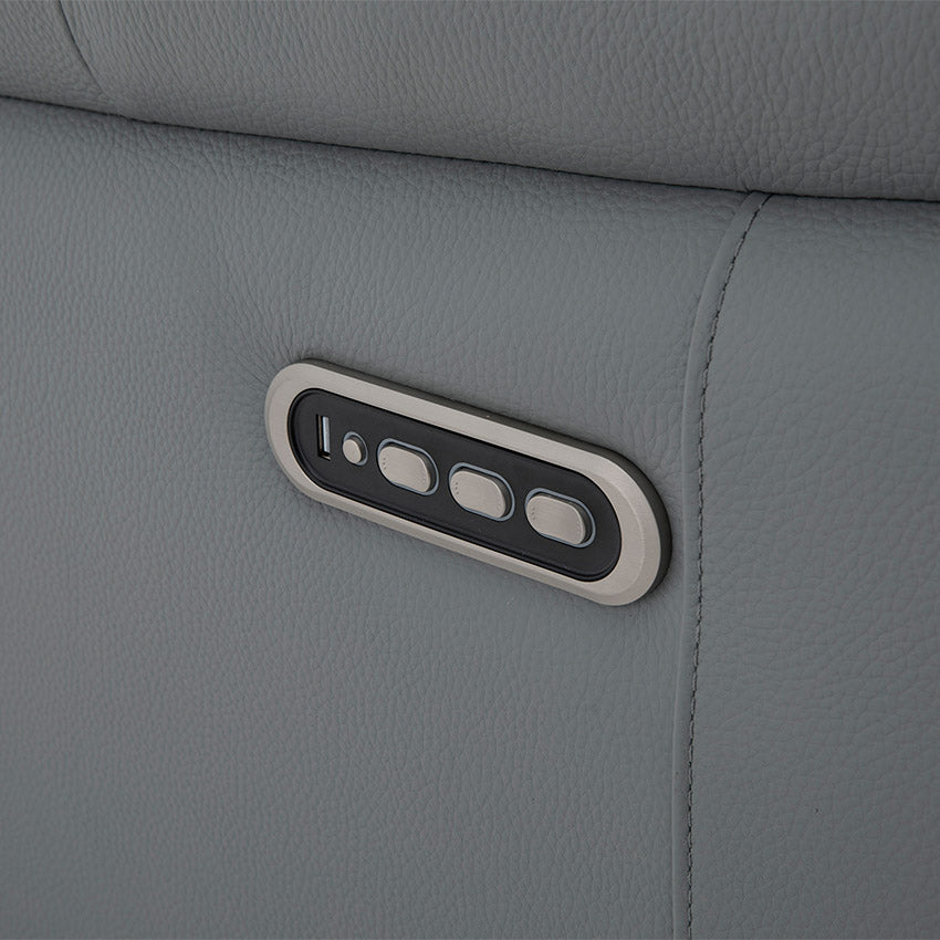 Okino Deluxe - PALLISER Full Leather 9 electric recliners 3 Seater Sofa （Gaplez Wall Reliner）