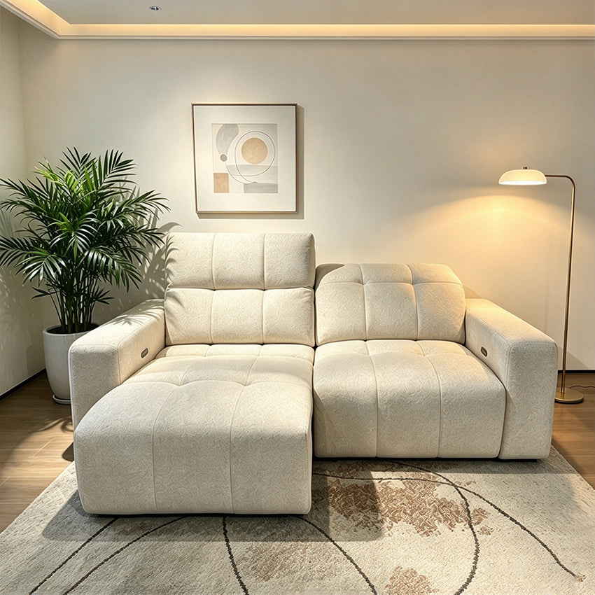 Okino Deluxe Brand - COVE Fabric Electric Recliners Three-Seater Sofa bed