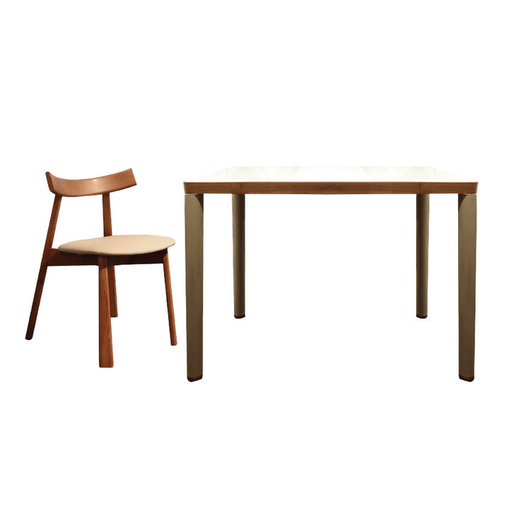 149-425+5530 CURRENT Crystal Dining Table Bundle with four OAK chairs