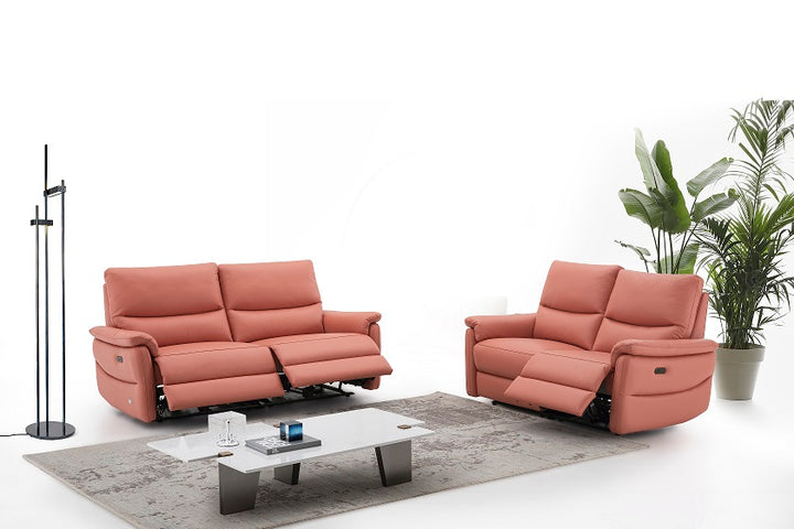 Okino Deluxe Brand-KIAN full leather 3 seater sofa (Gaplez Wall Recliner)(Pet Friendly Fabric / Leather)