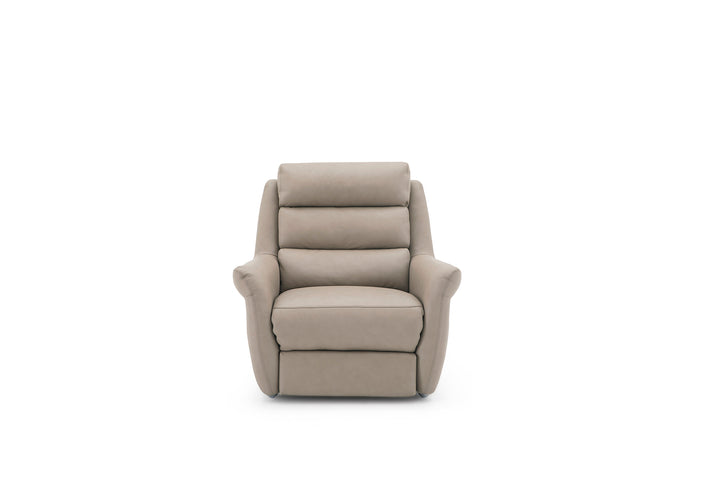 Okino Deluxe Brand-TITAN full leather three-electric 2 seater recliner sofa(Pet Friendly Fabric / Leather)