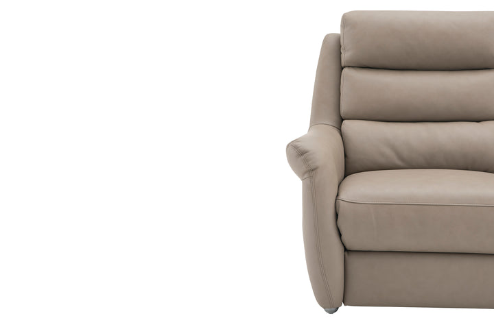Okino Deluxe Brand-TITAN full leather three-electric 2 seater recliner sofa(Pet Friendly Fabric / Leather)