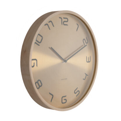 Dutch brand Karlsson-BENT WOOD wall clock