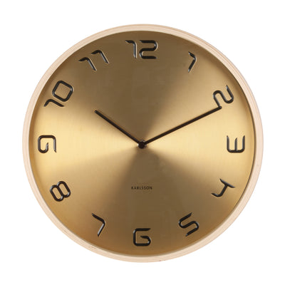 Dutch brand Karlsson-BENT WOOD wall clock