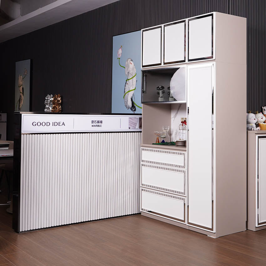 ELITE Custom-made Tall Size Side Cabinet with Extendable Dinning Table