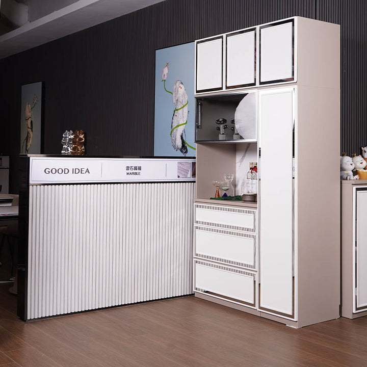 ELITE Custom-made Tall Size Side Cabinet with Extendable Dinning Table